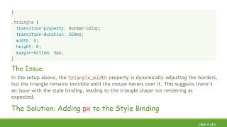 How to Fix CSS Triangle Binding Issues in Vue.js Using Responsive Style