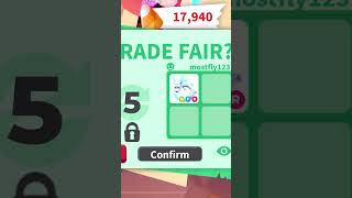 HUGE WIN ADOPT ME #adoptmetrading #adoptme #adoptmepets #roblox #trending #shorts #fyp #explore