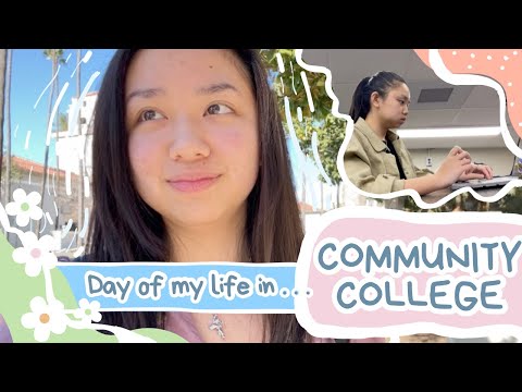 A Day in the Life of a COMMUNITY COLLEGE STUDENT | classes, job, extracurriculars | vlog#8