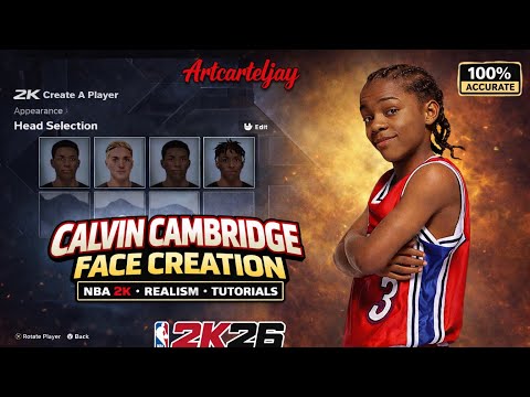 Mike Face Creation NBA 2K26 (Calvin Cambridge Tutorial)