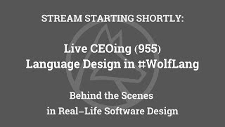 Live CEOing Ep 955: Language Design in Wolfram Language [SubValuesHoldAll and more]