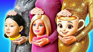 Rich Barbie vs Poor Squid Game Doll vs Giga Rich Cappuccina in Jail 💎 | Funny Jail Story By Kachow