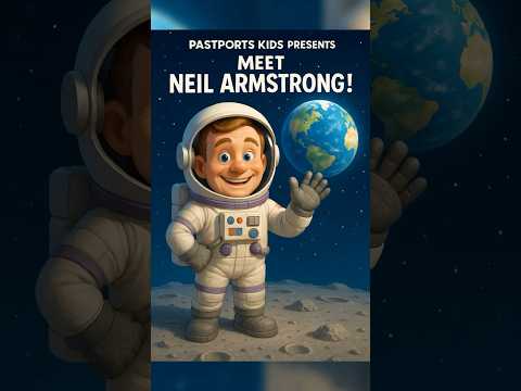Meet Neil Armstrong 🚀 | The First Person on the Moon! #NeilArmstrong #shorts  #kidseducation
