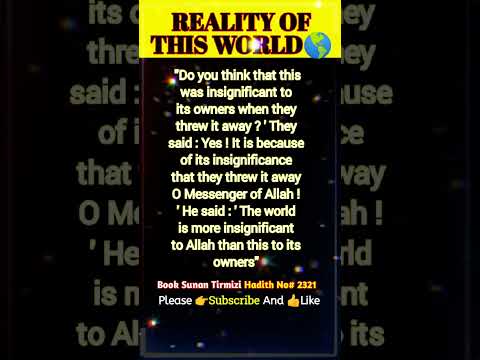 Value Of This World In English 2023 #shorts #islam #god