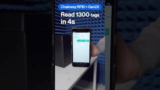 🔥Read 1300 tags in just 4s with Chainway RFID reader+Impinj Gen2x #RFID #Inventory #Warehouse #Tech