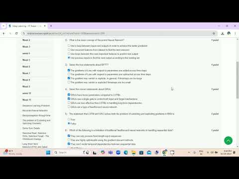 NPTEL- Deep Learning IIT Ropar Week 11 Assignment Answers