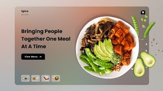 Animated Website Template in HTML CSS & JS | Website with Image Toggling Animation