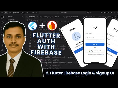 🔥 Flutter Firebase Login & Signup UI 2025 | Part 2 | Build Auth Screens + Wrapper Like a Pro!