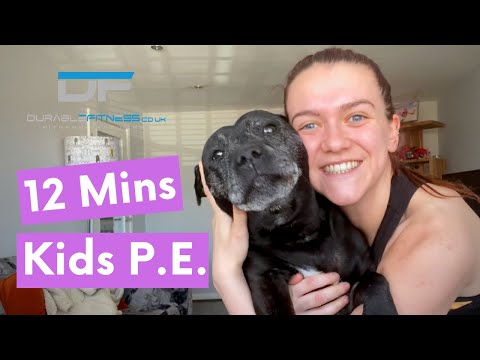 12 MINUTE P.E. LESSON FOR KIDS - Short Workout For Primary School Kids And The Whole Family.