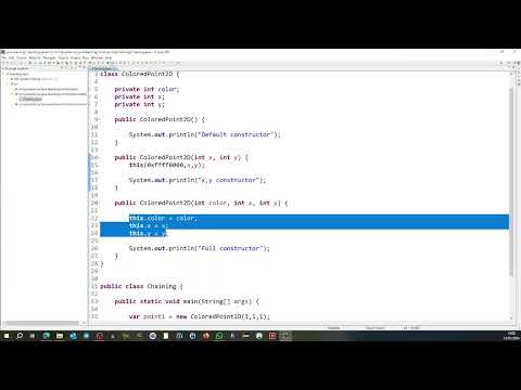 Java Learning - Constructors Chaining