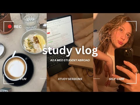 A Productive Day in My Life: Med Student Abroad Edition 🌍 | skin care, study sessions and more!