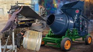 Amazing Manufacturing Process: How a Concrete Mixer Machine Is Built From Scratch