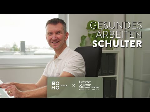 Gesund Arbeiten: Übung am Arbeitsplatz gegen Schmerzen in den Schultern 🚀