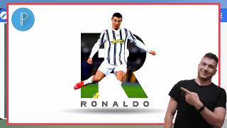 taxt logo with picture in just 2minutes logo kaise banyan