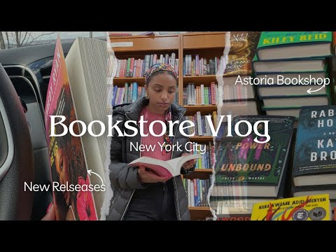 NYC Bookstore Vlog in Queens | Astoria Bookshop New Releases (Romance)..