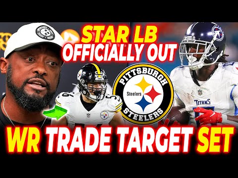 JUST IN! STEELERS STAR LB RULED OUT WHILE TOMLIN PUSHES FOR HUGE WR TRADE BEFORE DEADLINE