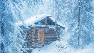 BUILDING A VERY WARM LOG CABIN. FROM START TO FINISH!