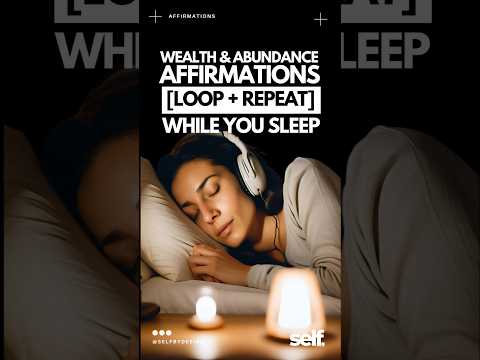 WEALTH & ABUNDANCE Affirmations while you SLEEP! Program Your Mind #shorts