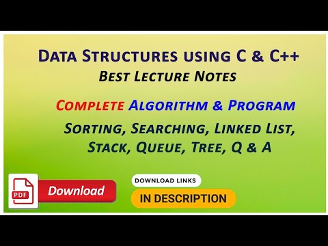 Data Structures Using C & C++ Notes #HkgBooks