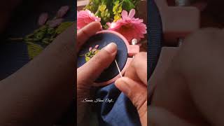 Rose embroidery.......  🪡🥳 #viral #creative #trending #tutorial #stitch #shortvideo #embroidery