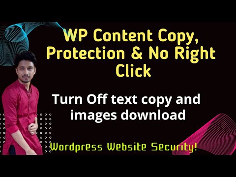 Turn Off text copy and images download | WP Content Copy Protection & No Right Click | WP Security
