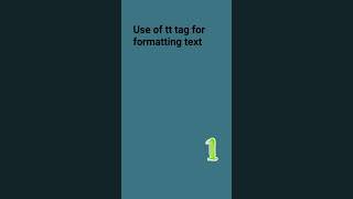 Html tags and uses 05. Use of  tags for text formatting #navbodhteacher #html5 #fullstackdeveloper