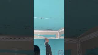 Painting Corner Strips at a Real Construction Site | Putty Scraping & White Paint Work!