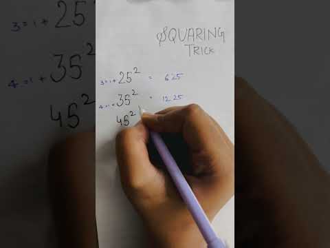 Genius Math Trick! Calculate Squares in Seconds! Magic Trick for Numbers Ending in 5 🎩✨ #mathshorts