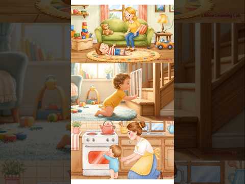 #FrozenLakes ⚠️ #HotCars 🚗 & Adult #SafetyHelp 👩‍👧 | Watercolor 3D Kids Short