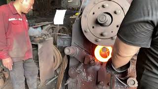 Inside the factory team works about bearing forging procss #forging #machine #process #blacksmith