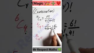Permutations, Combination, Factorials!! | Magic Math 🙄 #maths
