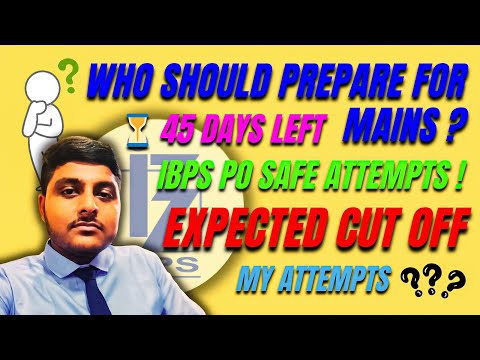 IBPS PO Prelims Safe Attempts | My Attempts | Expected Cut Off ✅
