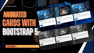 🎨✨ Bootstrap 5 Card Hover Animation Tutorial – CSS Keyframes & Blur Effects!🔥 #trending #tutorial