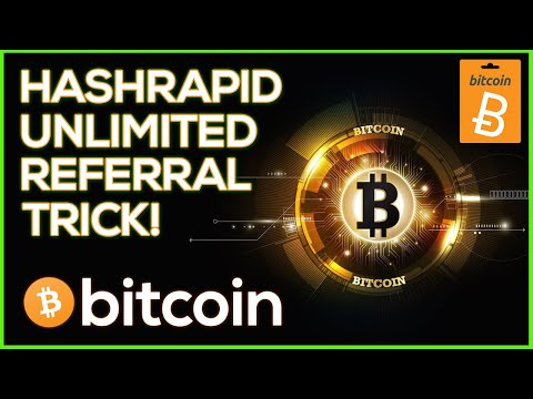 Hashrapid Unlimited Referral Trick! | Free Bitcoin Cloud Mining Site  ✔