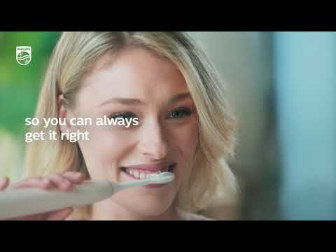 Always get it right with Sonicare 99900 Prestige powered toothbrush with A.I Sense IQ technology