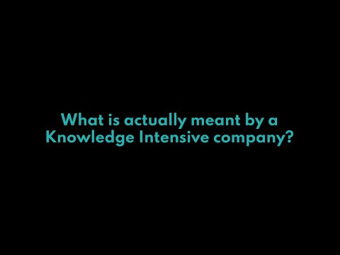 EXPLAINER: What is a Knowledge Intensive (KI) company?