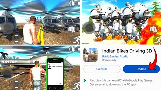Finally Indian Bike Driving 3D New Update All New Cheat Code🤑| Helicopter+Robot Cheat Code|igs gamer