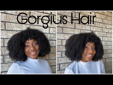 Super Natural Afro Fringe Wig✨✨ || Gorgius Hair Review ||