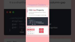 "Design a Css gap Property in Css" #csstutorial #csslearn #cssshorts #shorts #css3 #cssproperty