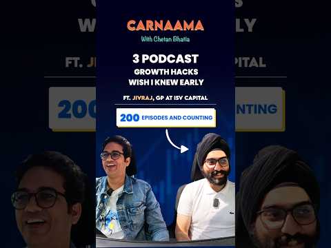 3 Podcast Growth Hacks Wish I knew early!!!  Ft. Jivraj, GP At ISV Capital. #shorts #podcasts
