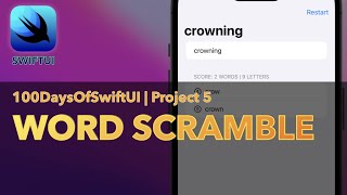 Word Scramble | 100 Days Of SwiftUI | Day 29-31 | Project 5