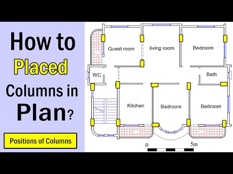 How to Placed Columns in Planning | How to Find Position of Columns in House Planning |