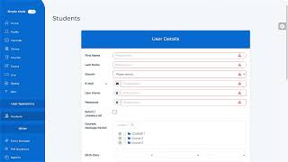 Vedubox - Adding Users with an Instructor Account