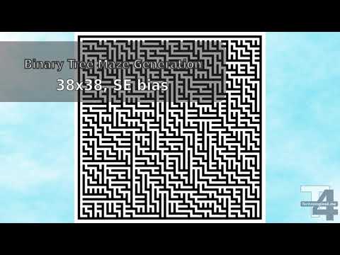 Visualization of Binary Tree Maze Generation