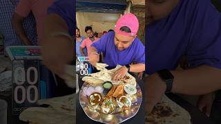 1 Pehalwan Thali खाओ 😳😳 2100 ₹ Cash ले जाओ 🤑🤑 #shorts