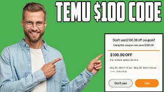 TEMU Code - Get $100 Off on Your Order (for existing customers) Temu Coupon Code