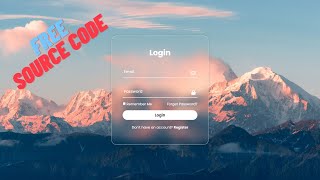 Animated Login Form using HTML and CSS with Source Code
