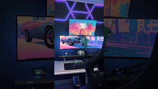 My new 49 inch ultra wide monitor ! #games #gaming #ps5 #setup #playstation #ces2024 #fortnite