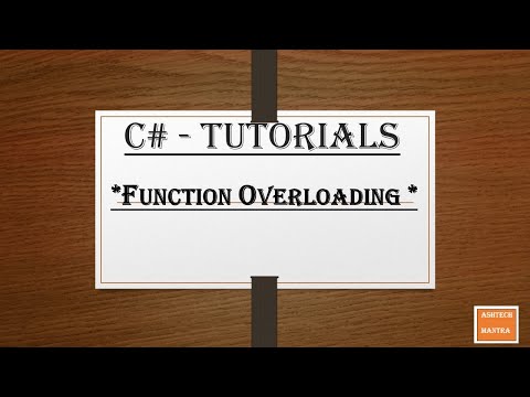 Function Overloading Explained | Why Compile-Time Polymorphism Matters | C# method overloading
