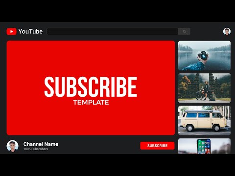Full Screen Subscribe And Bell Icon Animation | Full Customizable Template